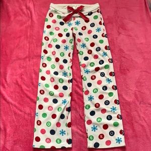 Fleece pajama pants